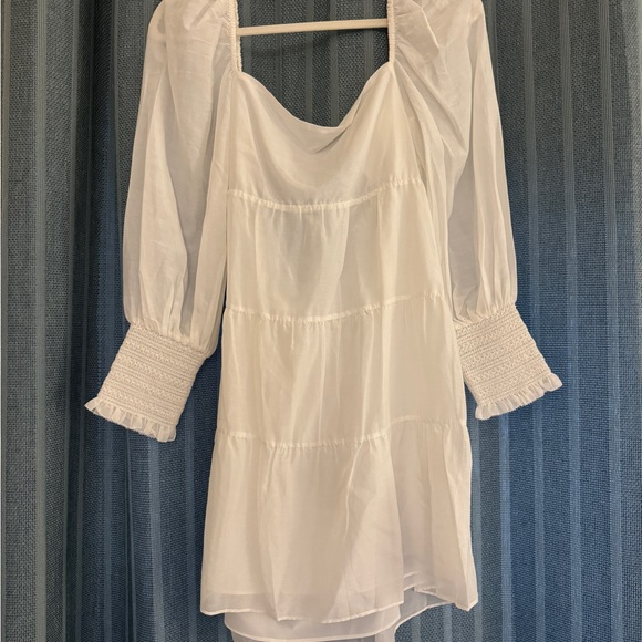 Alice + Olivia White Midi Dress - Picture 1 of 2